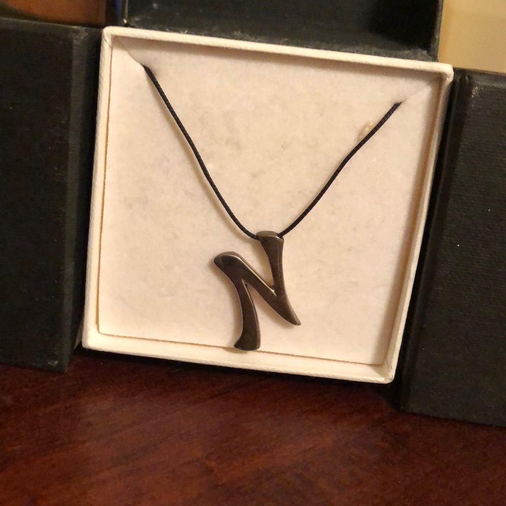 Karibou Sterling Silver Initial”N” Necklace NWT
